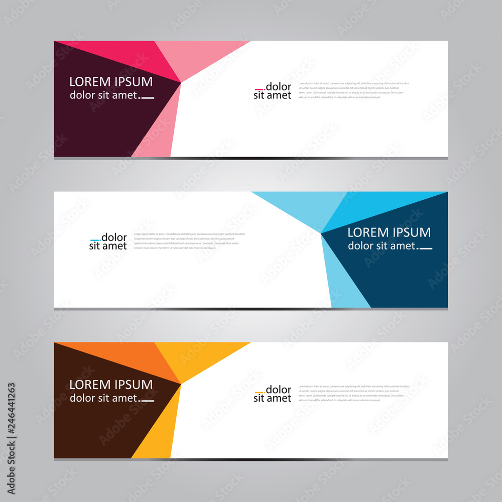 Vector abstract geometric design banner web template. Banner background.modern template design Vector abstract geometric design banner web template. Banner background.modern template design
