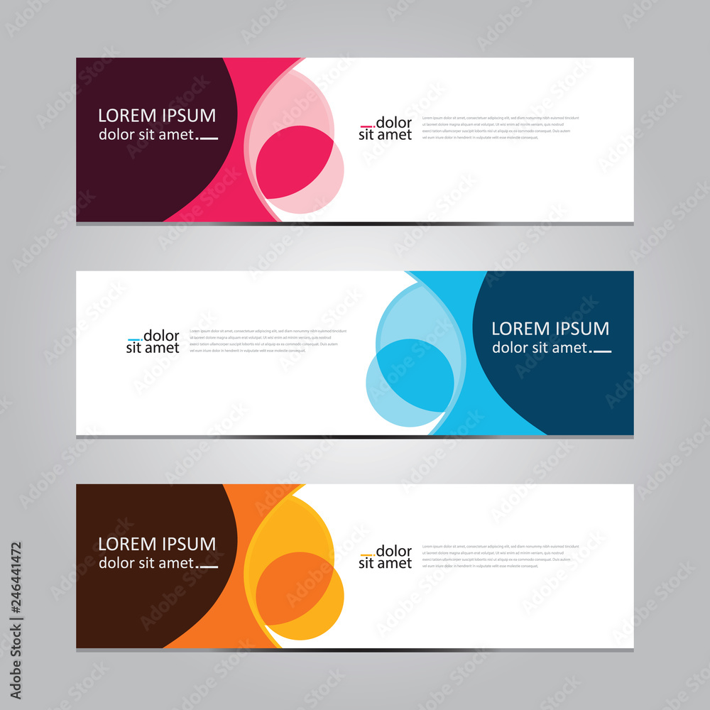 Fototapeta premium Vector abstract geometric design banner web template. Banner background.modern template design