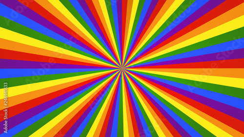 Rainbow rays background