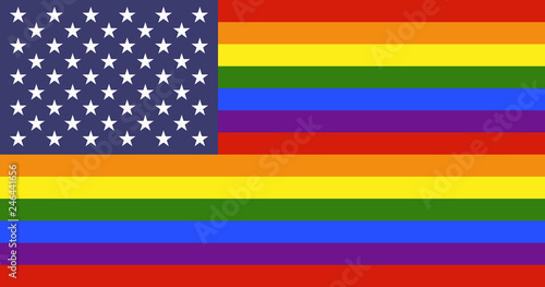 USA LGBT flag