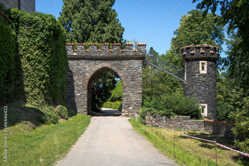 castle arch in park castle arch in park