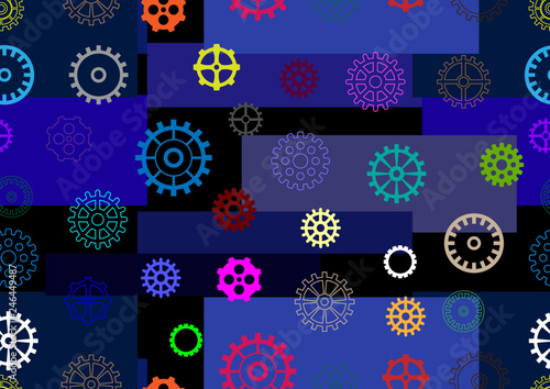 Seamless pattern abstract technology background.