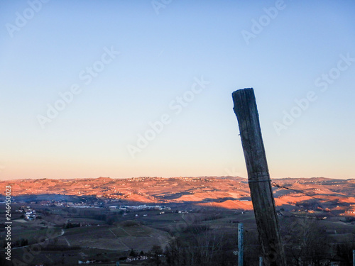 The hills of the Langhe in Winter, Piedmont - Italy © Cosca