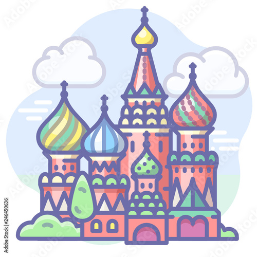 moscow russia church basil