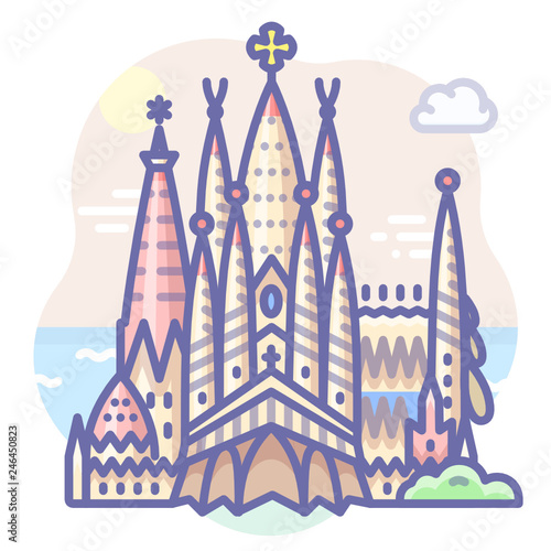 barcelona spain sagrada familia