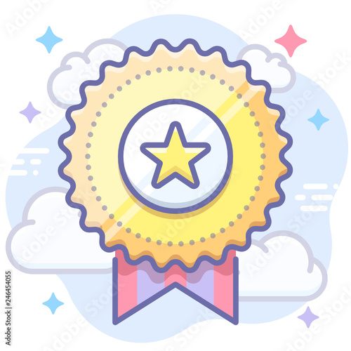 award achievement reward badge