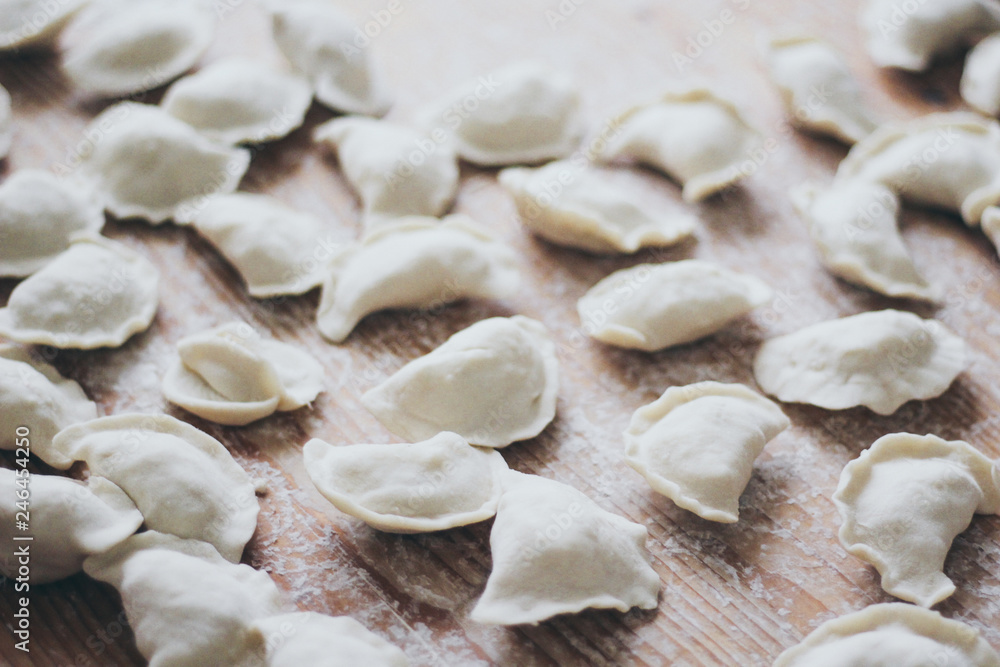 Ukraine. Slavic food. Ukrainian national dish. Dough. Flour. Ukraine. Slavic food. Ukrainian national dish. Dough. Flour.