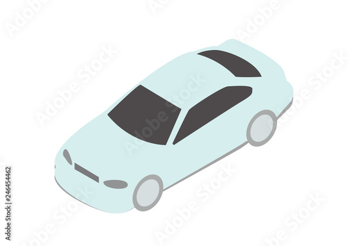 3d Isometric car, vector illustration