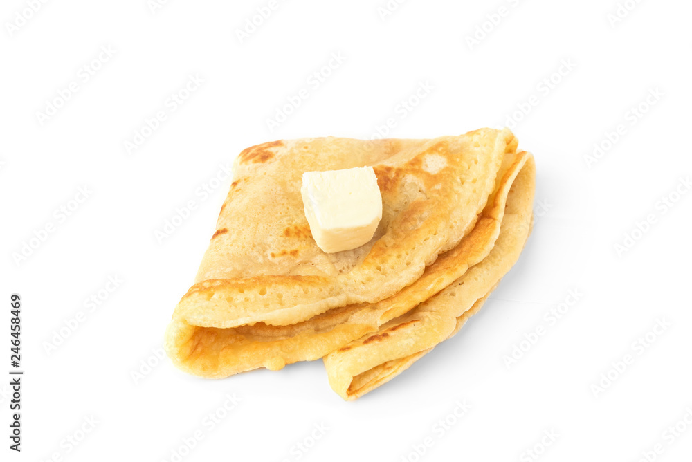 Pancakes isolated on white background. Pancakes isolated on white background.
