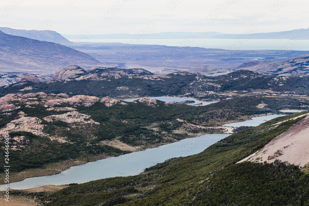 Patagonian landscape at Fitz Roy in El Chalten national park in Argentina