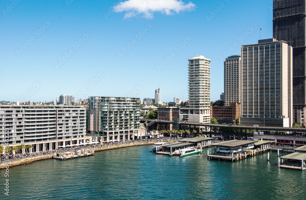 Circular  Quay in Sydney, New South Wales, Australia