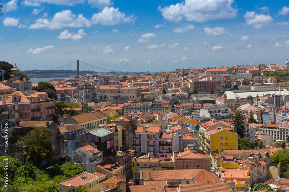 top view at Lisboa, Portugal