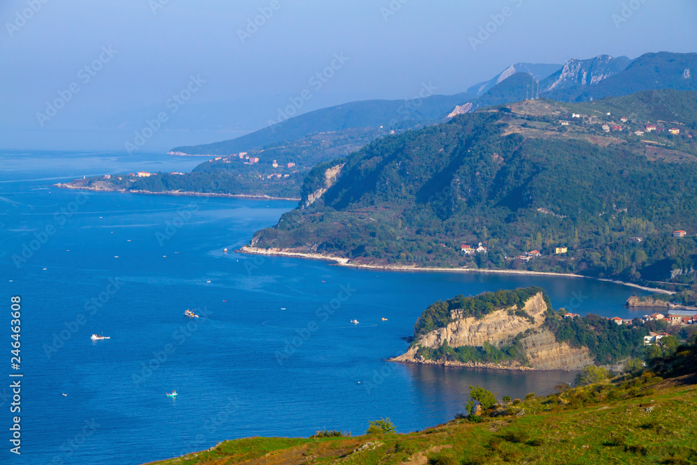 view of the bay in montenegro