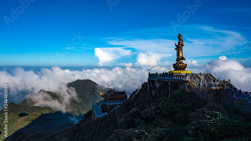 Statue on Fansipan Mountain, Sapa, Vietnam