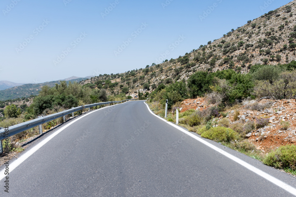 Mountain road in Crete