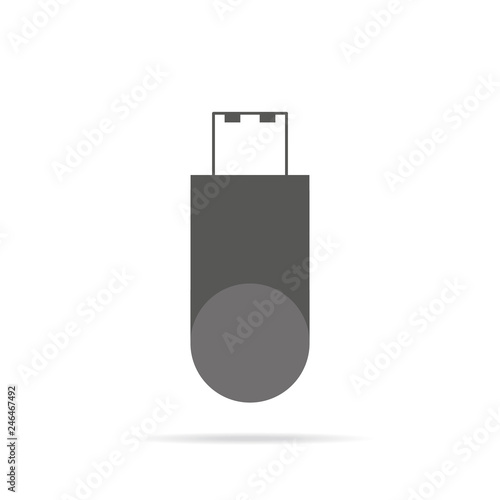 Flash, USB, Memory icon, stock vector. Graphic elements for your design