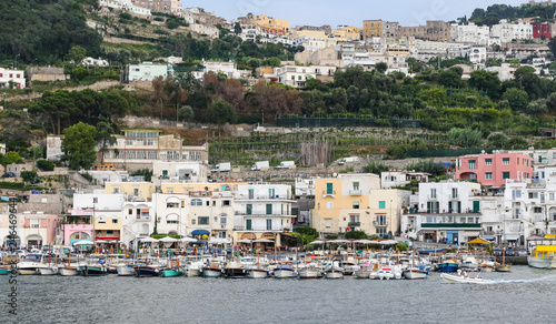 Fototapeta Naklejka Na Ścianę i Meble -  General view of Capri Island in Naples, Italy