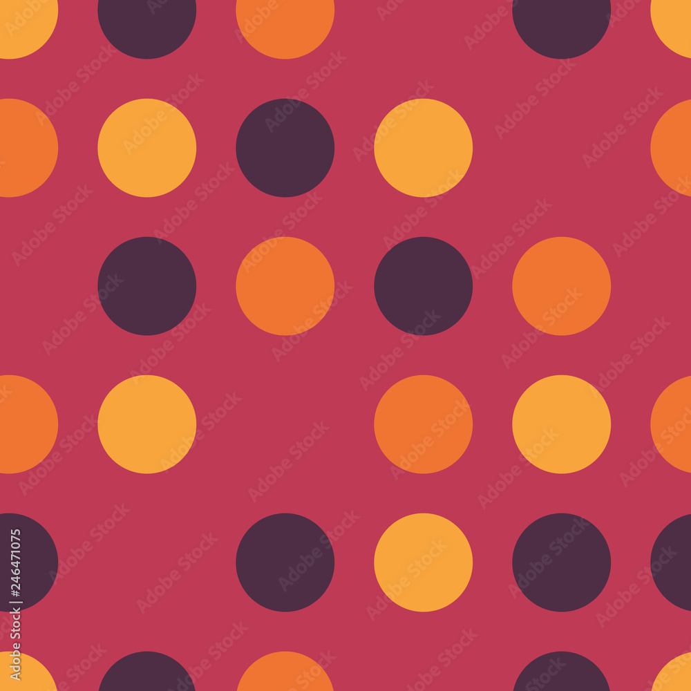 Pink And Purple Polka Dot Wallpaper