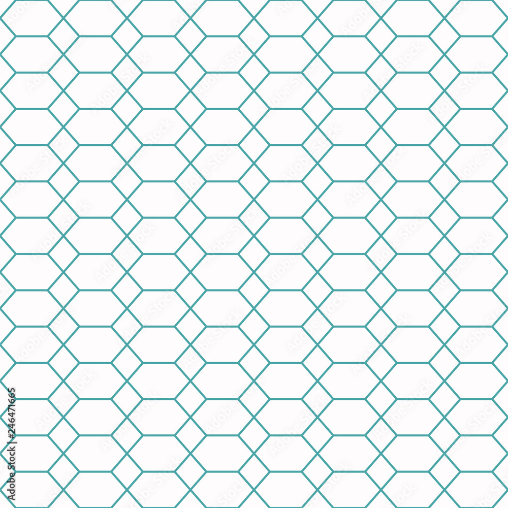 Repeating grid of hexagons and squares. Seamless geometric pattern. Repeating grid of hexagons and squares. Seamless geometric pattern.