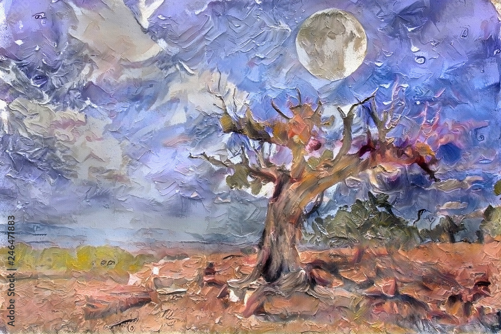 Naklejka premium Withered tree