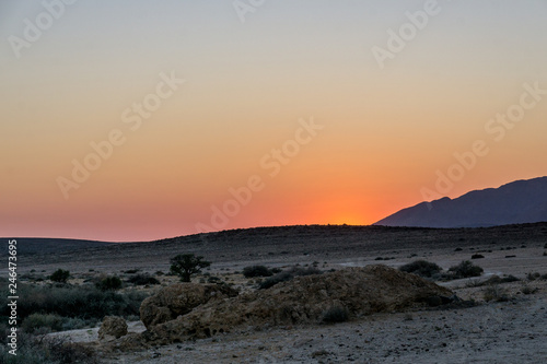 Deserted Place in namibia at sunset © Christopher