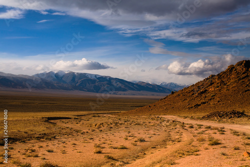 Views of the mountains of Western Mongolia.