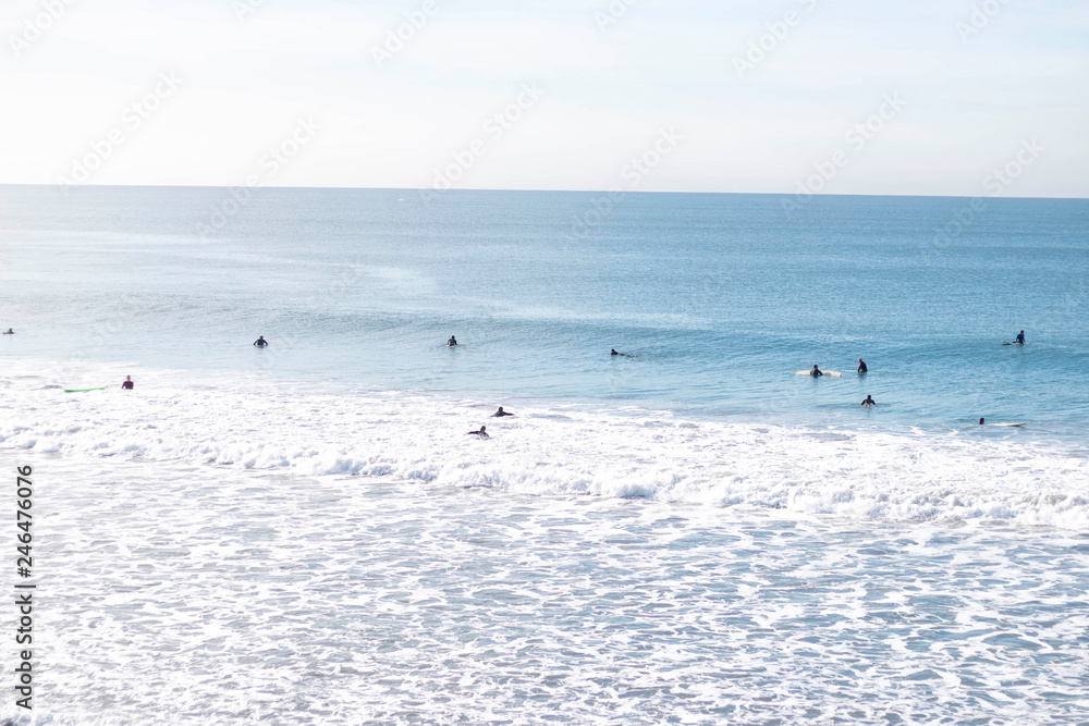 California Surfers waiting 