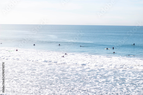 California Surfers waiting 