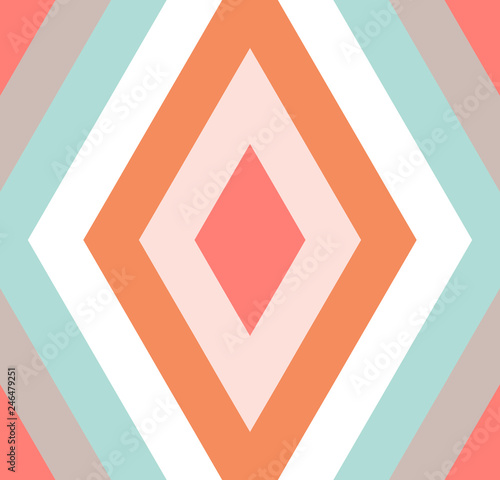 Seamless abstract background with rhombuses. Infinity geometric pattern. Vector illustration. 