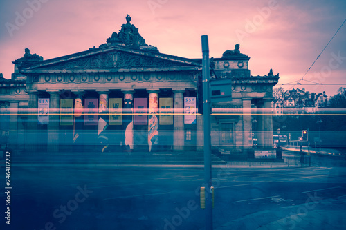 Hanover St meets Princess Street 3, Edinburgh, Scotland. Long Exposure, 2019.