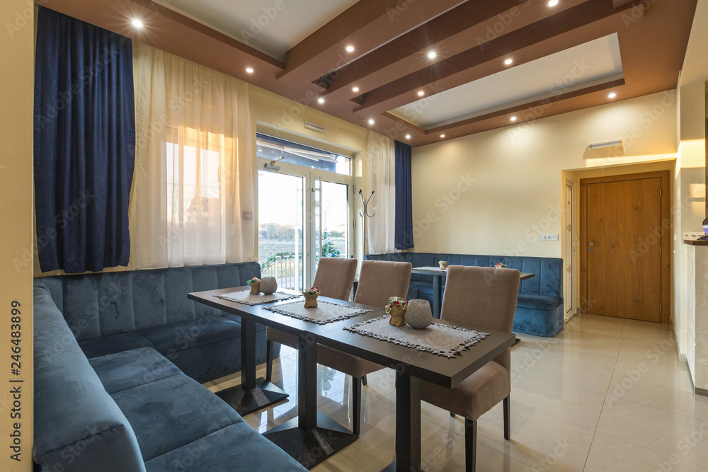 Fototapeta premium Hotel lobby cafe interior