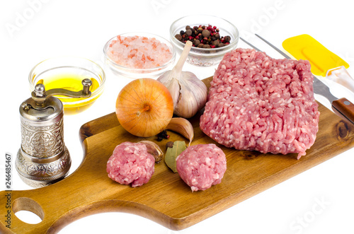 Minced meat mix for cooking