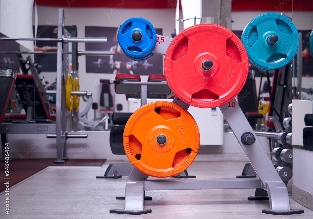 Obraz premium Rack for sports weighting