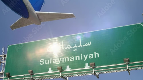 Airplane Take off Sulaymaniyah photo