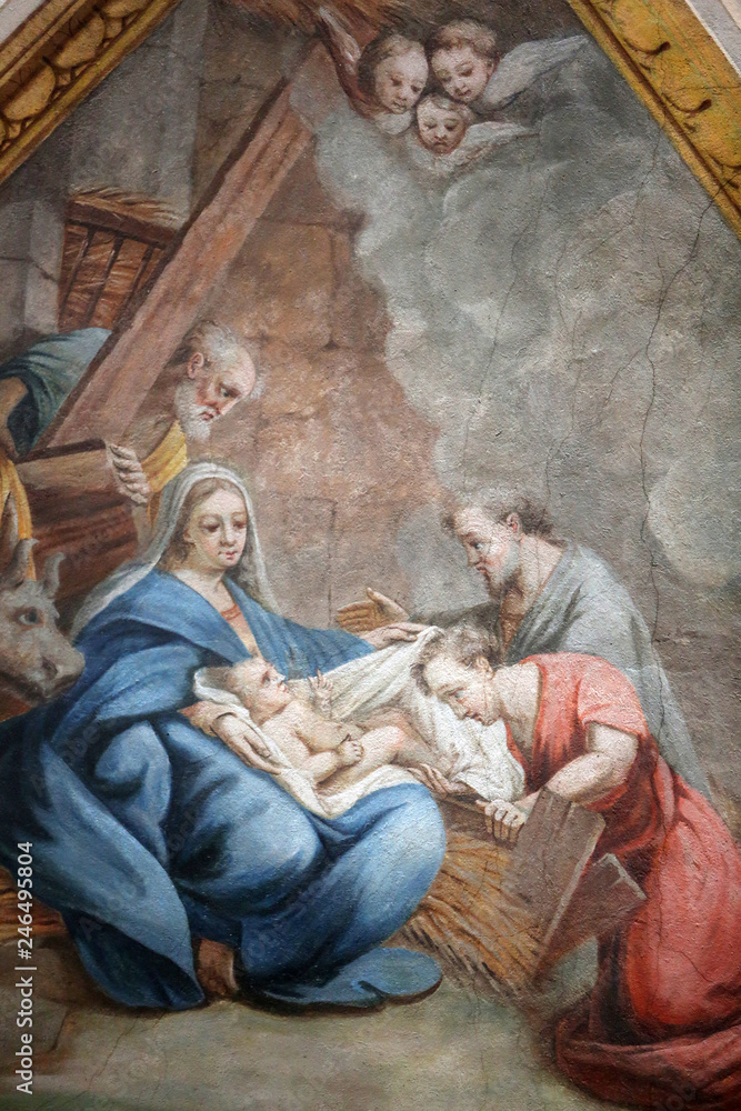 La Nativité. Collègiale Saint-Jacques-le-Majeur. Sallanches. / The Nativity. Saint James's collegiate church. Sallanches. La Nativité. Collègiale Saint-Jacques-le-Majeur. Sallanches. / The Nativity. Saint James's collegiate church. Sallanches.