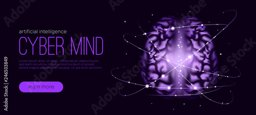 Cyber Mind Concept with Big...