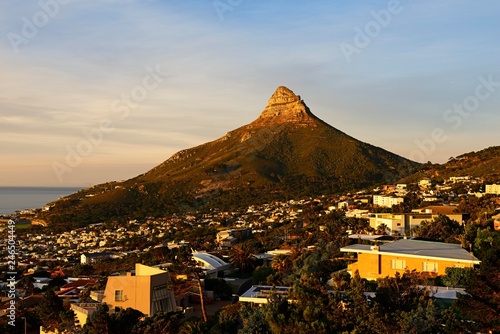 Camps Bay and the Lionshead, Cape Town, Western Cape, South Africa, Africa photo
