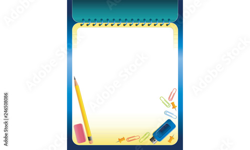 Back-to-School Supplies Background