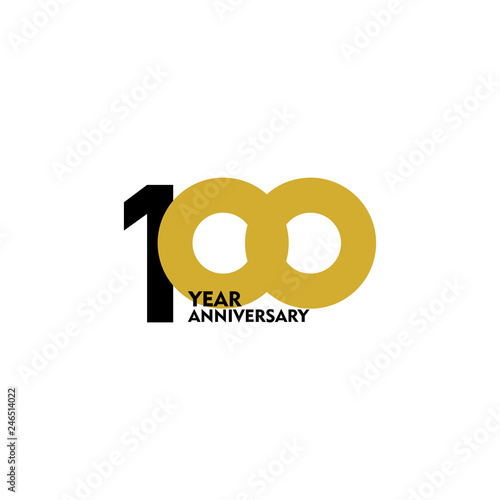 100 Year Anniversary Vector Template Design Illustration