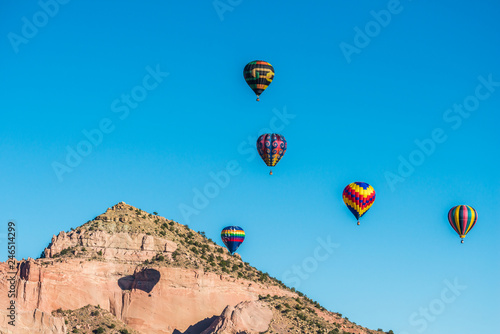Hot Air Balloons over the Mountain © Greg Meland