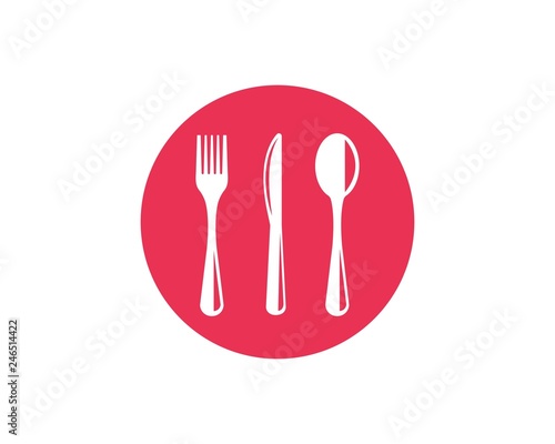 fork,knife logo vector illustration