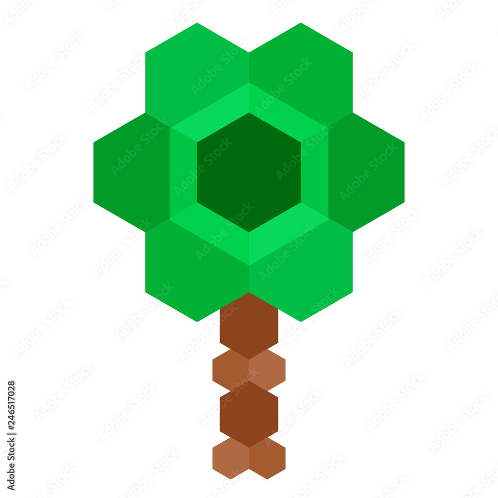 Obraz premium Isolated abstract tree icon