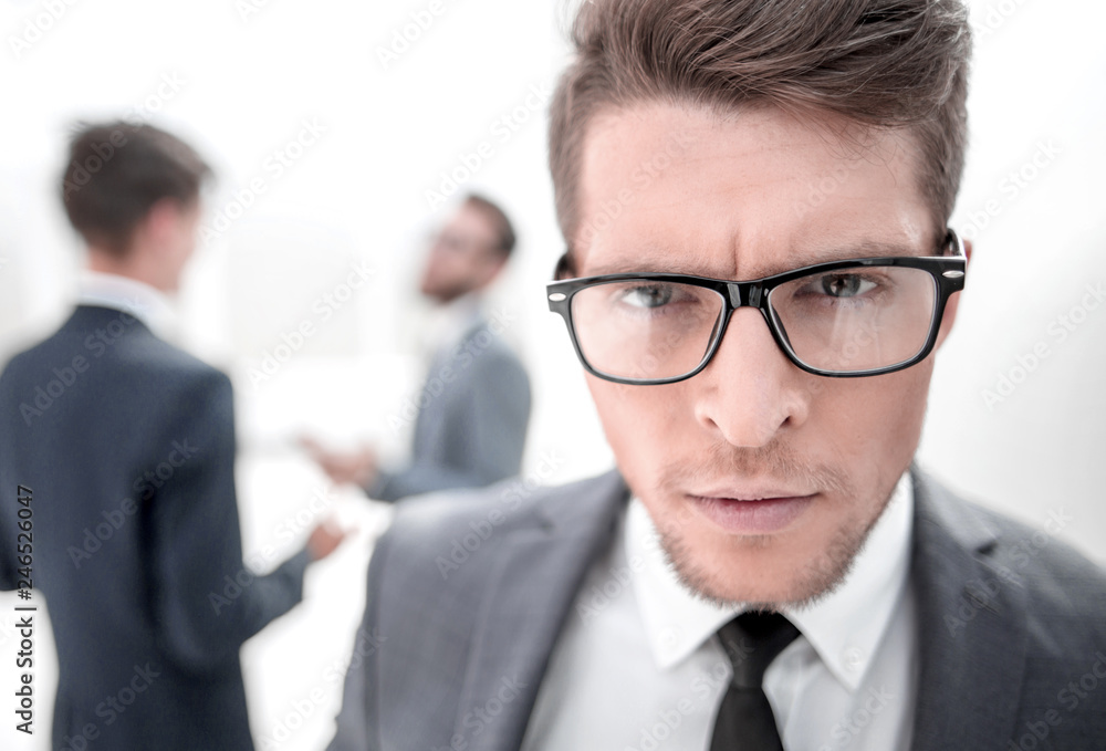 close up.confident young businessman close up.confident young businessman