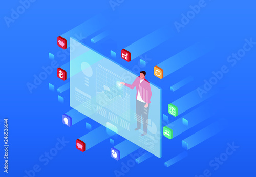 Modern business technology and financial data analysis