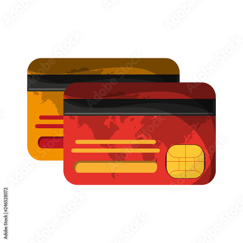 credit card frontview and backview