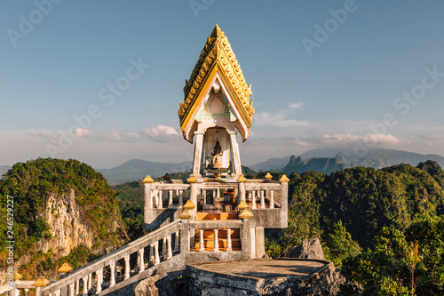 The top of Tiger Cave temple, (Wat Tham Suea), Krabi region, Thailand © Artur