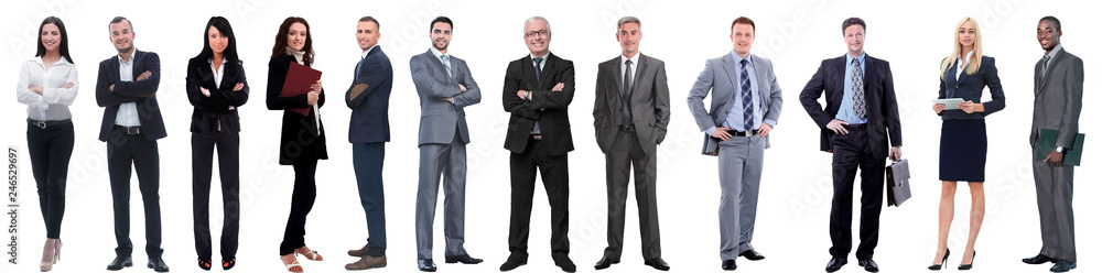 group of successful business people isolated on white group of successful business people isolated on white
