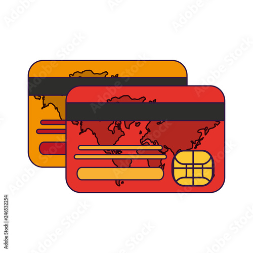 credit card frontview and backview