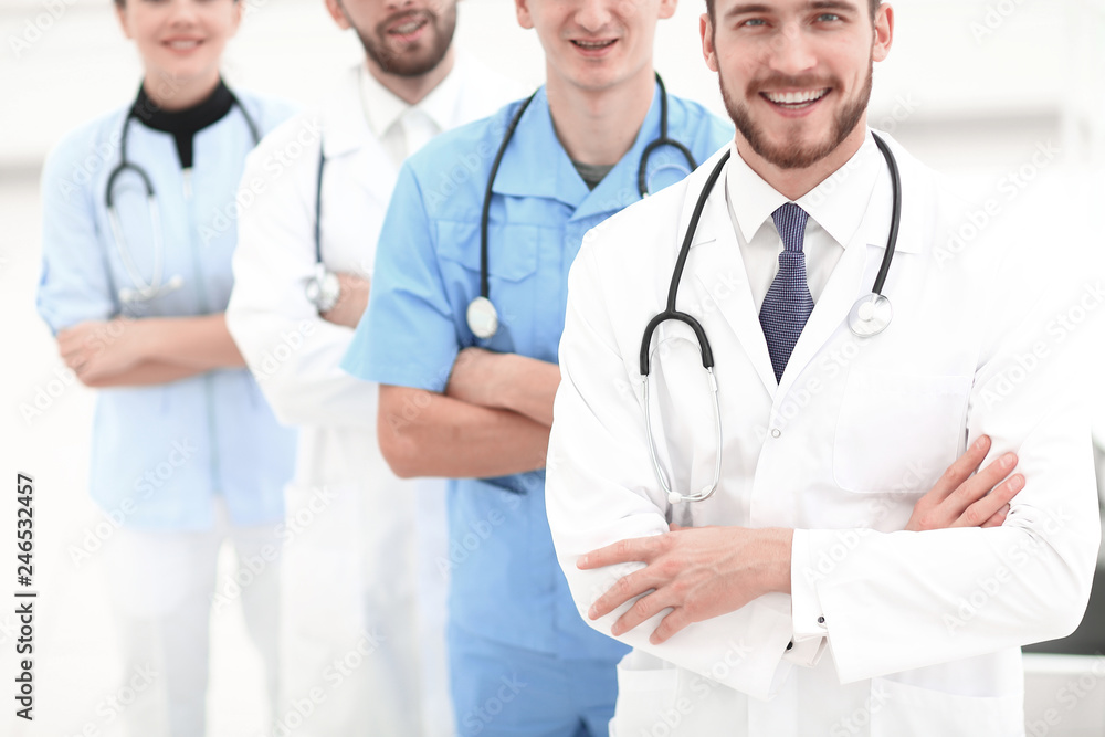 Fototapeta premium closeup.a group of doctors.