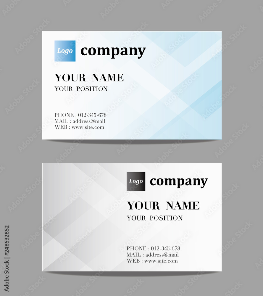 Fototapeta premium 名刺デザイン スクエア